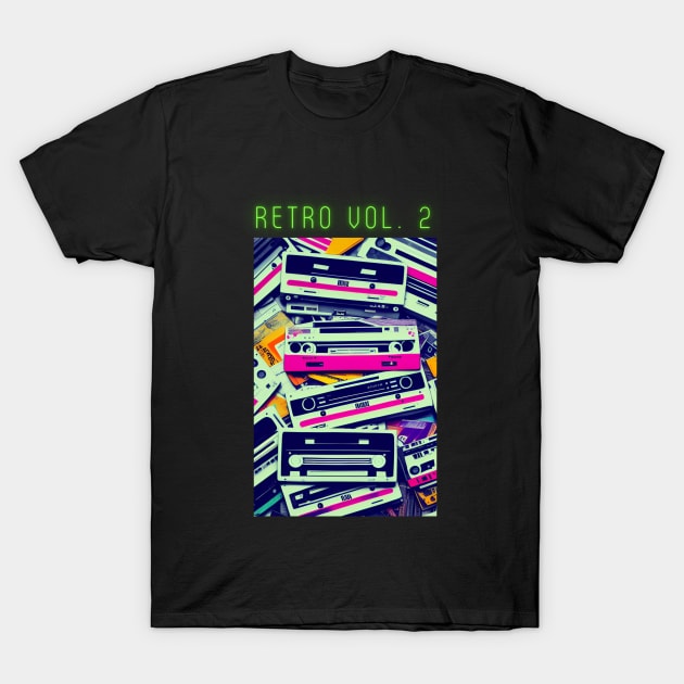 Retro 80s Music Cassette Style Vintage T-Shirt by Dippity Dow Five